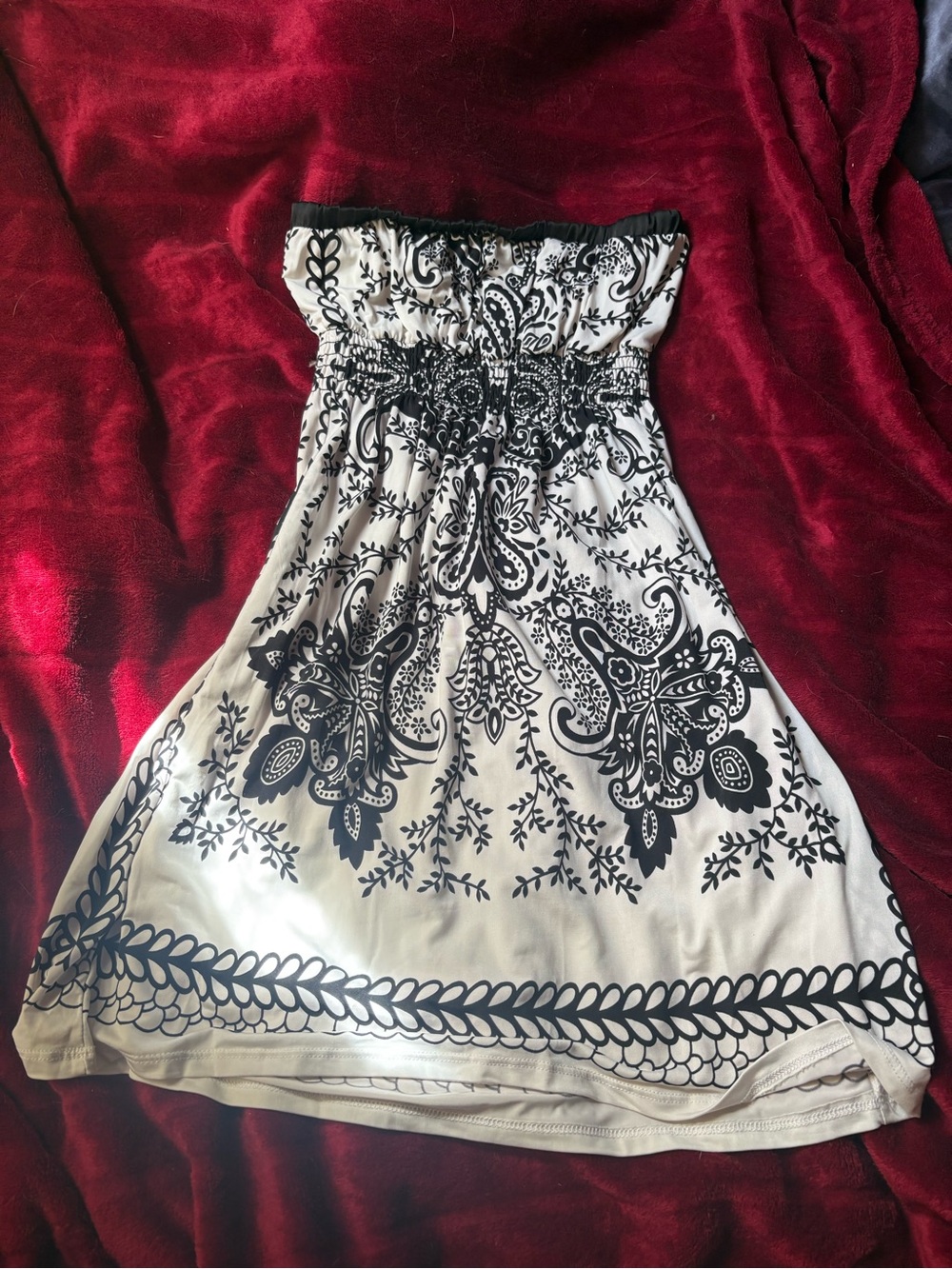 beautiful y2k vintage tube top mini dress